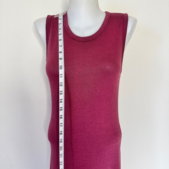 Aritzia Wilfred Free Bruni Midi Dress Rose Pink Shimmer Heathered Reposa Sz M - Picture 7 of 14